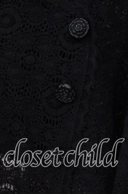 画像2: MIHO MATSUDA / フード付きレースケープ  ブラック O-25-11-10-039-GO-TO-OW-OS