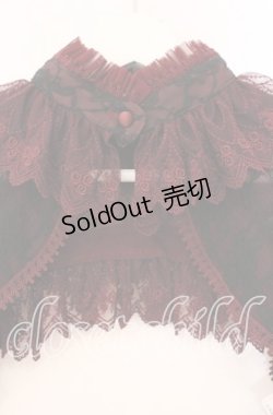 画像2: abilletage / Noirレースボレロ  ワイン×ブラック O-25-11-10-041-GO-TO-OW-OS