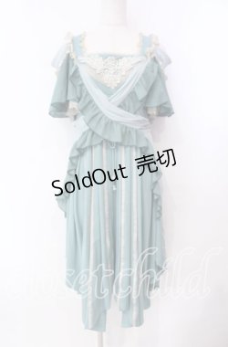 画像1: OZZ ANGELO / イレギュラーヘムワンピース  ミント O-25-11-10-046-OO-OP-IG-OS