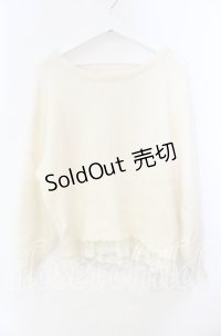 LIZ LISA / アンゴラ混パール配色ニット  アイボリー O-25-11-10-047-LO-TO-IG-OS