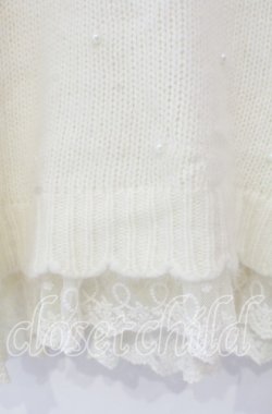 画像2: LIZ LISA / アンゴラ混パール配色ニット  アイボリー O-25-11-10-047-LO-TO-IG-OS