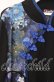 画像2: Qutie Frash / 和柄チャイナカットソー  ブルー×ブラック O-25-11-10-049-QU-TO-IG-OS (2)