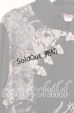 画像3: Qutie Frash / 和柄チャイナカットソー  ブラック O-25-11-10-051-QU-TO-IG-OS