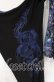 画像3: Qutie Frash / チャイナ着物袖カットソー  ブルー×ブラック O-25-11-10-054-QU-TO-IG-OS (3)