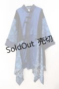 Qutie Frash / 着物チャイナチュニック  ブルー O-25-11-10-055-QU-TO-IG-OS