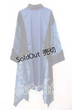 画像4: Qutie Frash / 着物チャイナチュニック  ブルー O-25-11-10-055-QU-TO-IG-OS
