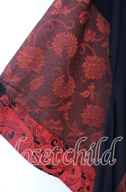 画像3: Qutie Frash / 着物チャイナチュニック  レッド O-25-11-10-056-QU-TO-IG-OS