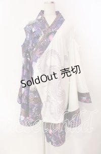 Qutie Frash / 肩あきカーディガン  パープル O-25-11-10-058-QU-JA-IG-OS