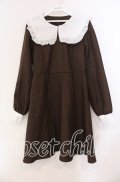 Amavel / ロゴリボンセーラーワンピース  ブラウン O-25-11-10-060-CA-OP-IG-OS