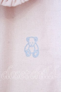 画像2: merry jenny / bear刺繍ドロストガーゼワンピース  ピンク O-25-11-10-061-LO-OP-IG-OS