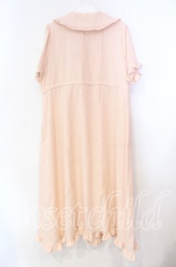 画像3: merry jenny / bear刺繍ドロストガーゼワンピース  ピンク O-25-11-10-061-LO-OP-IG-OS