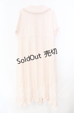 画像3: merry jenny / bear刺繍ドロストガーゼワンピース  ピンク O-25-11-10-061-LO-OP-IG-OS