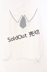 Amavel / 2025年福袋 ブラウス  オフ×ネイビー O-25-11-10-063-CA-BL-IG-OS