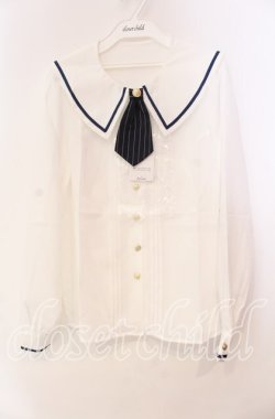 画像1: Amavel / 2025年福袋 ブラウス  オフ×ネイビー O-25-11-10-063-CA-BL-IG-OS