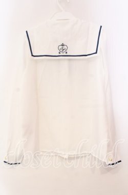 画像3: Amavel / 2025年福袋 ブラウス  オフ×ネイビー O-25-11-10-063-CA-BL-IG-OS