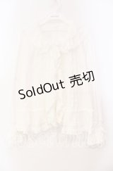 PINK HOUSE / ローズレース使いローンフリルブラウス  シロ O-25-11-10-064-LO-BL-IG-OS
