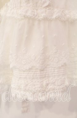 画像3: PINK HOUSE / ローズレース使いローンフリルブラウス  シロ O-25-11-10-064-LO-BL-IG-OS