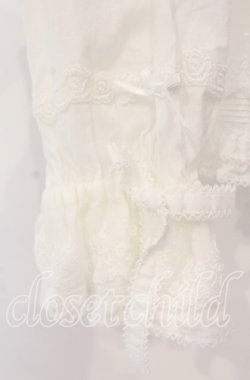 画像4: PINK HOUSE / ローズレース使いローンフリルブラウス  シロ O-25-11-10-064-LO-BL-IG-OS
