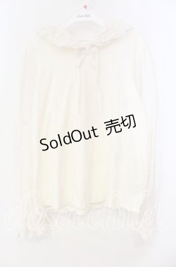 画像1: PINK HOUSE / ローンフリルフード付きカットソー  オフ O-25-11-10-065-LO-TO-IG-OS