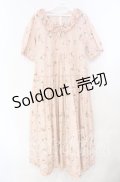 PINK HOUSE / ブロッサムローズプリントワンピース  ピンク O-25-11-10-066-LO-OP-IG-OS