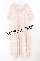 PINK HOUSE / ブロッサムローズプリントワンピース  ピンク O-25-11-10-066-LO-OP-IG-OS
