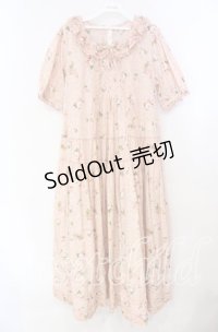 PINK HOUSE / ブロッサムローズプリントワンピース  ピンク O-25-11-10-066-LO-OP-IG-OS