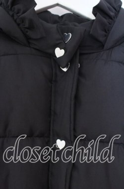 画像2: DearMyLove / 選べるデザイン中綿ハートブルゾン LL〜3L クロ O-25-11-10-068-EL-CO-OW-OS