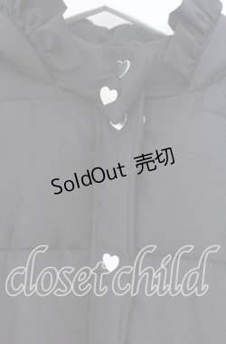 画像2: DearMyLove / 選べるデザイン中綿ハートブルゾン LL〜3L クロ O-25-11-10-068-EL-CO-OW-OS