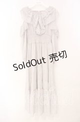 An MILLE / フリルショルダーカットワンピース  ピンク O-25-11-10-069-EL-OP-OW-OS