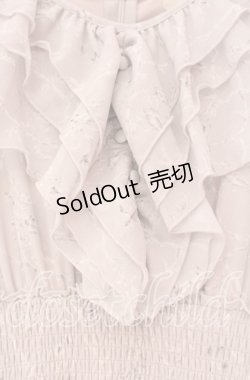 画像2: An MILLE / フリルショルダーカットワンピース  ピンク O-25-11-10-069-EL-OP-OW-OS