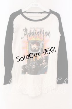 画像1: STIGMATA / Addictuonプリントラグラン XS ホワイト×ブラック O-25-11-10-071-GO-TO-OW-OS