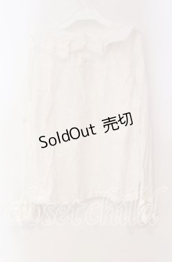 画像3: PINK HOUSE / ピコレース使い丸襟プルブラウス  シロ O-25-11-10-073-LO-BL-OW-OS