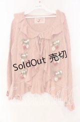PINK HOUSE / メリーストロベリーモチーフ使いカーディガン  ストロベリー O-25-11-10-074-LO-TO-OW-OS