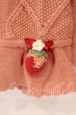 画像3: PINK HOUSE / メリーストロベリーモチーフ使いカーディガン  ストロベリー O-25-11-10-074-LO-TO-OW-OS