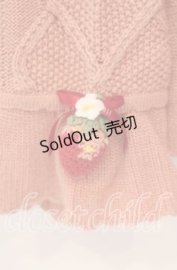 画像3: PINK HOUSE / メリーストロベリーモチーフ使いカーディガン  ストロベリー O-25-11-10-074-LO-TO-OW-OS