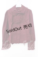 Innocent World / ミルフィーユリボンブラウス Ｓ ワイン O-25-11-10-077-IW-BL-IG-OS