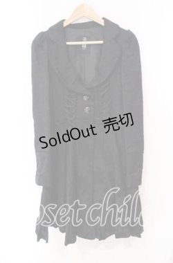 画像1: BPN / ローズジャガードロングジャケット Ｍ ブラック O-25-11-10-078-GO-CO-IG-OS