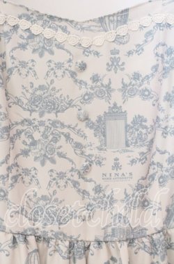 画像2: m petit by misako / MSKトワルドジュイジャンパースカート Ｍ オフ×サックス系 O-25-11-10-081-LO-SK-IG-OS