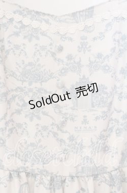 画像2: m petit by misako / MSKトワルドジュイジャンパースカート Ｍ オフ×サックス系 O-25-11-10-081-LO-SK-IG-OS