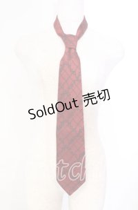 BPN / ジャガードネクタイ  レッド O-25-11-10-014-GO-ZA-IG-OS