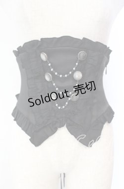 画像1: Sheglit / "Sirenetta"パールコルセット M ブラック O-25-11-10-015-EL-TO-OW-OS