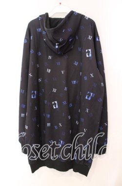 画像3: NieR Clothing / プリントZIPパーカー  ブラック×数字柄 O-25-11-10-091-PU-TO-IG-OS