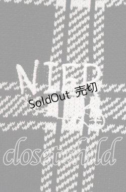 画像2: NieR Clothing / ポケット付き高品質ショート丈カーディガン  ブラック×ホワイト O-25-11-10-095-PU-TO-IG-ZT322