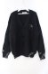 画像1: NieR Clothing / 刺繍入りニットカーディガン  ブラック O-25-11-10-099-PU-TO-IG-OS (1)