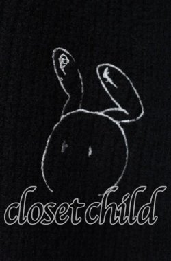 画像2: NieR Clothing / 刺繍入りニットカーディガン  ブラック O-25-11-10-099-PU-TO-IG-OS