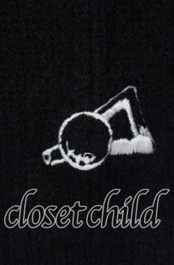画像3: NieR Clothing / 刺繍入りニットカーディガン  ブラック O-25-11-10-099-PU-TO-IG-OS