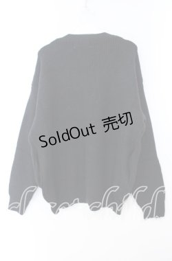 画像4: NieR Clothing / 刺繍入りニットカーディガン  ブラック O-25-11-10-099-PU-TO-IG-ZT318