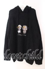 画像1: 【SALE】NieR CLOTHING / 秋冬用もこもこプルオーバーパーカー【ポケット付き】  ブラック O-25-11-10-100-PU-TO-IG-ZT318 (1)