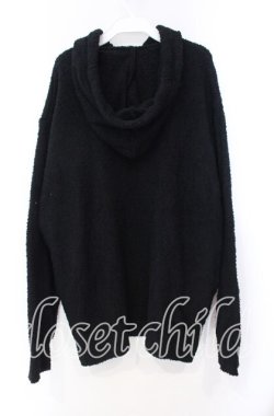 画像3: NieR Clothing / 秋冬用もこもこプルオーバーパーカー【ポケット付き】  ブラック O-25-11-10-100-PU-TO-IG-OS