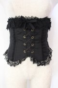 Innocent World / ボーン入りコルセット L クロ O-25-11-10-016-IW-TO-IG-OS